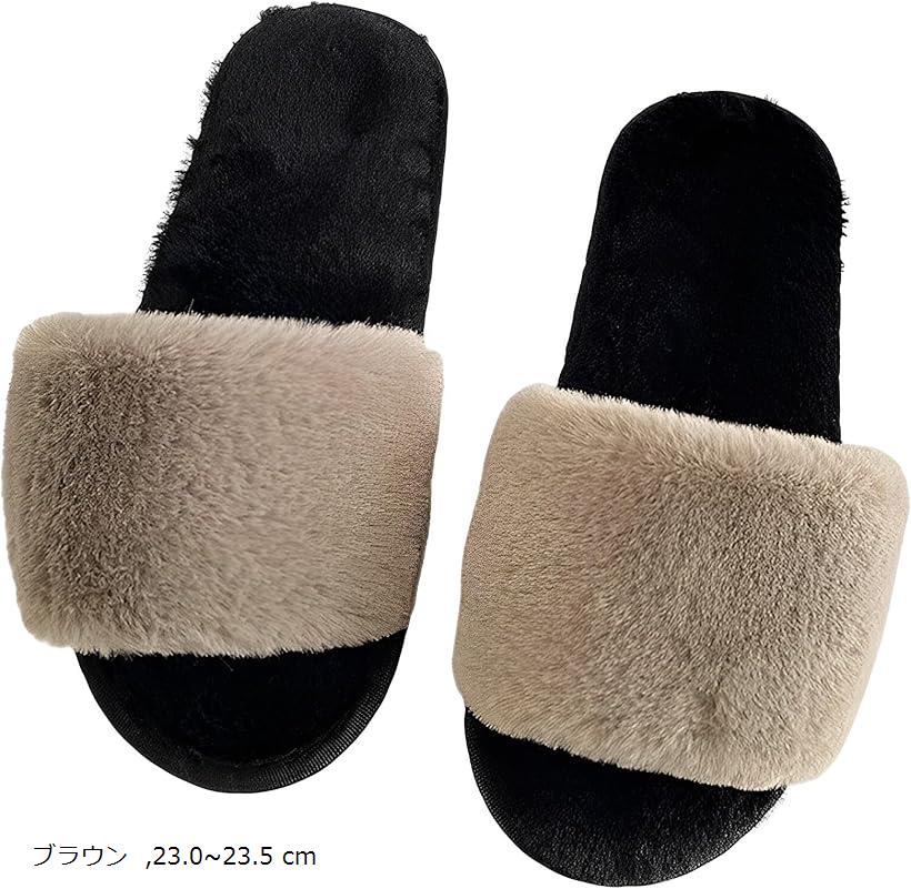 もこもこ ふわふわ ファー スリッパ レディース 室内 滑り止め 歩きやすい おしゃれ ルームシュー ...
