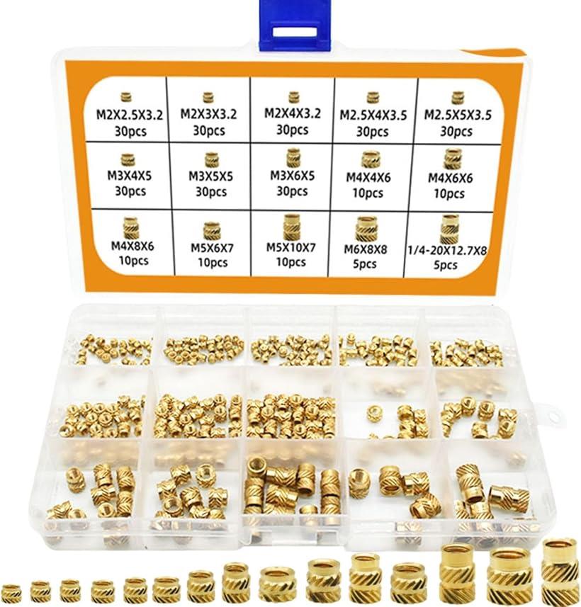 【楽天ランキング1位入賞】ローレットナット 組込みナット 丸型インサートナット 埋め込みナット メスねじ込みナット ねじ込みインサート 300個