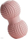 ストレッチボール 足つぼ イボイボ付き 筋膜リリース 健康ケア ミニサイズ(ピンク)