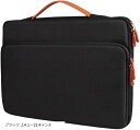 ケンアール ノートパソコン ケース 衝撃吸収 PC バッグ 撥水 カバン メンズ レディース(ブラック, 14.1〜15.4インチ)