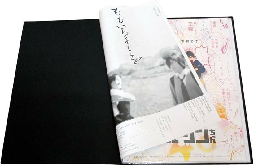 B2 ポスター ファイル 収納20枚 中紙 収納ケース付GWB2F-20 (黒, 10ポケット（収納20枚）「中紙付」)