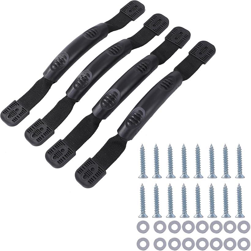 カヤックハンドル カヌーハンドル カヤックキャリーハンドル ネジ式 ボート 約280mm ネジ付き(ブラック)