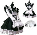 忘年会 メイド服 ゴスロリ 女装 コスプレ 衣装 ロリータ ウェイトレス クリスマス パーティー(ブラック, 女性L)