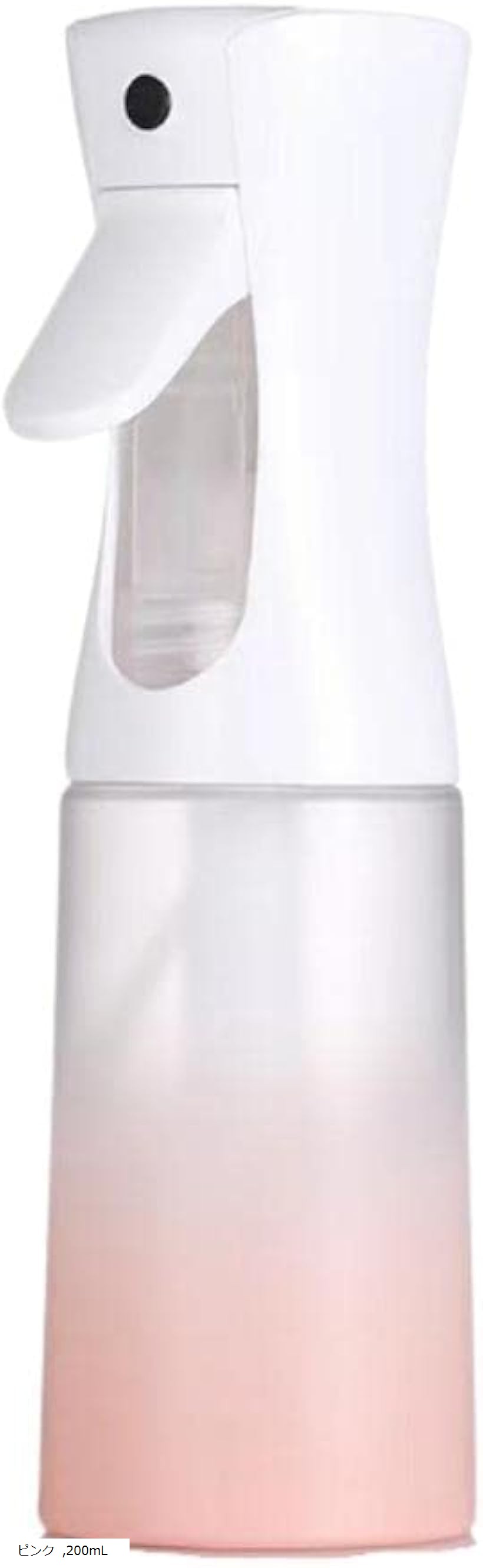 スプレーボトル アルコール対応 霧吹き 噴射持続 園芸 観葉植物 アイロン 髪 化粧水 (ピンク, 200mL)