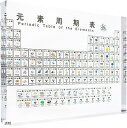 元素周期表 元素図鑑 元素標本 アクリル 卓上 学習ツール 学用品 インテリア 勉強 知育 デスク 机 プレゼント(透明)