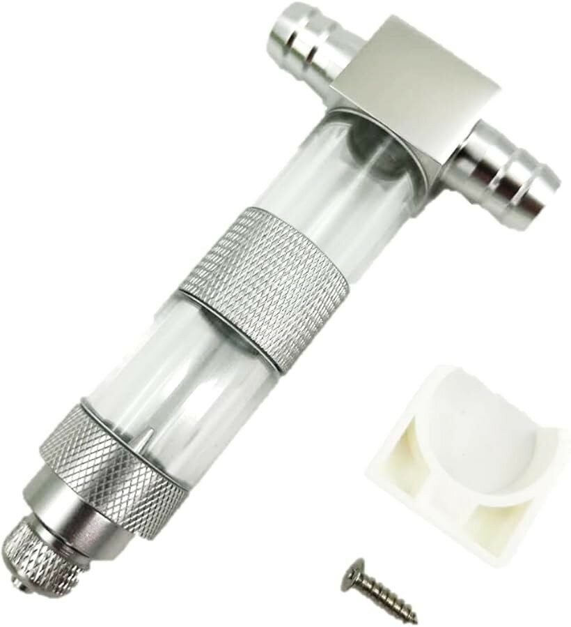 水槽用 CO2 拡散器 インライン型 ディフューザー インライン型ディフューザー バブルカウンター 外部 強制添加 外部強制添加 CO2拡散器 (16mm)