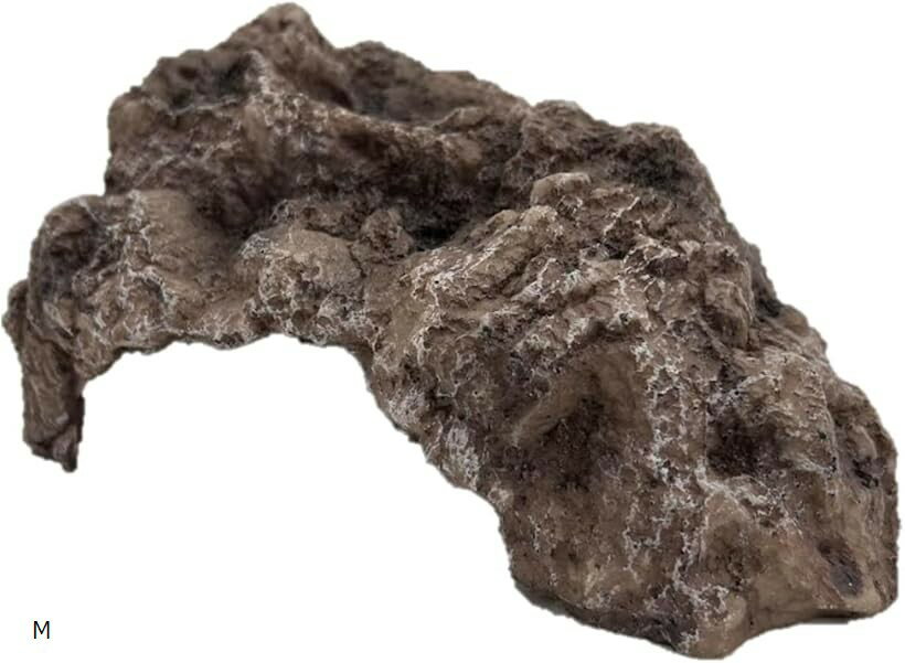 爬虫類シェルター ロックシェルター 隠れ家 トカゲ 亀 両生類 石 (M)