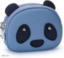 小銭入れ レディース コインケース 小さい財布 本革 レザー 可愛い パンダ 子供 ミニ財布 キーケース(05:ブルー)