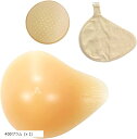 人工乳房 螺旋型 シリコンパッド 保護カバー ブラパット 3点セット 左胸 フック付き 乳がんパッド バスト補正(ベージュ, 400グラム (x 1))
