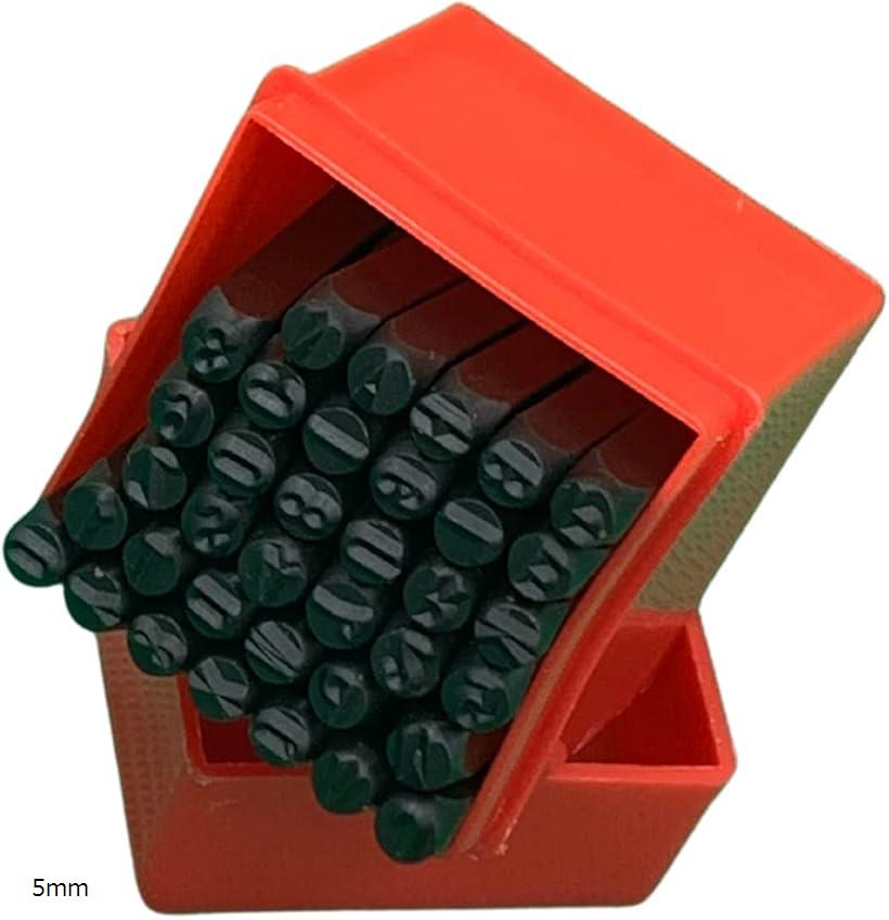 互換品 刻印セット ポンチ 数字 ＆ アルファベット 打刻印 金属 革 3mm 36本 ハンドメイド レザークラ..