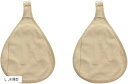 乳癌パッド シリコンパッド ホック付き 専用カバー 2枚セット 人工乳...(4)