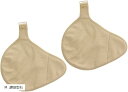 乳癌パッド シリコンパッド ホック付き 専用カバー 2枚セット 人工乳房保護カバー(ベージュ, M)