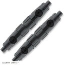 ホース ジョイント ダブルタップ 水槽 外部フィルター コネクター 接続 汎用 12/16mm 2個セット(ブラック, 12/16mm 2個セット)