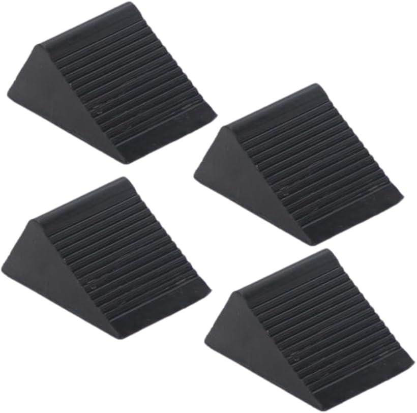 【楽天ランキング1位入賞】車止め タイヤ止め 輪止め ゴムストッパー 置くだけ トラック ブロック 4個セット