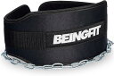 Beingfit ディッピングベルト チンニング ディップスベルト チェーン付き ウエイト トレーニングベルト スクワット 荷重ベルト メンズ レディース チン...