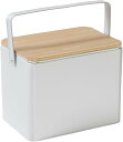 BamBox 薬箱 救急箱 おしゃれな裁縫箱 収納箱 メイクボックスとしても(ホワイト)