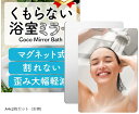 専門家監修/クリアな映像が魅力 浴室鏡 風呂 お風呂 お風呂鏡 くもらない 歪まない マグネット ミラー A4x2枚(お得A4x2枚セット, 長さ29.7 x ...