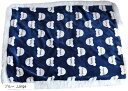ペット毛布 ペット用ブランケット フリース ふわふわ 軽量 あったか L(ブルー, Large)