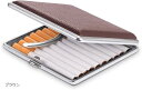 タバコケース シガレットケース シガレットホルダー たばこケース 手巻きタバコ cigarette case 革調 20本 タバコなし(ブラウン)