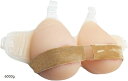 人工乳房 シリコン ストラップ 皮膚付き 女装 偽胸(肌色, 6000g)