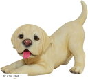 ガーデン オーナメント 犬 子犬 置物 飾り オブジェ フィギア ラブラドール