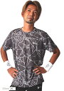 Tシャツ 半袖 メンズ レディース スポーツウエア ドライ 吸汗速乾 ストレッチ トレーニング ワンポイント インナー 男女兼用 XXL(ブラック, 2XL)