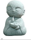 お地蔵さん 置物 ミニ 可愛い 御影石 お地蔵様 癒し 仏像 守り神 オブジェ 片合掌 平和鳩 小さい お祈り(座禅, フリー)