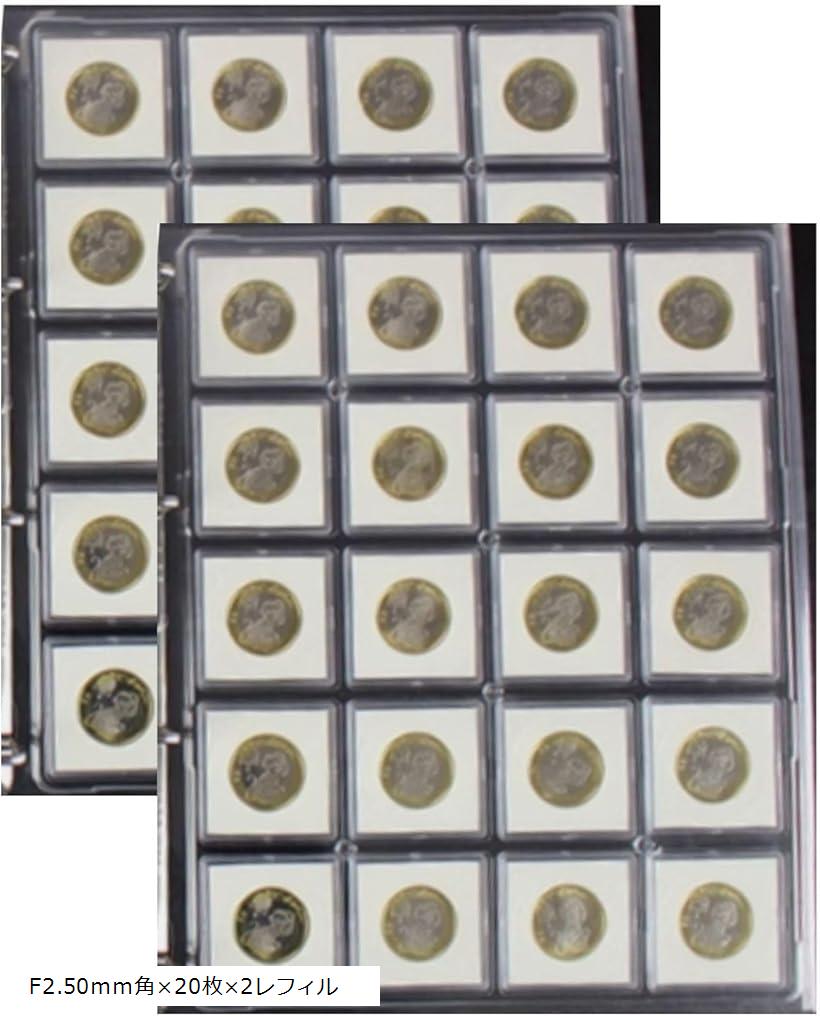 ✦ルナシェ コインアルバム用リフィル 収納ポケット シート コレクション用 硬貨 保管ケース クリアポケ..
