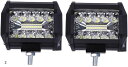 互換品LED ワークライト 12V/24V 60W 6000K ホワイト 白色 防水 作業灯 デッキライト 投光器 前照灯 車幅灯 照明 トラック