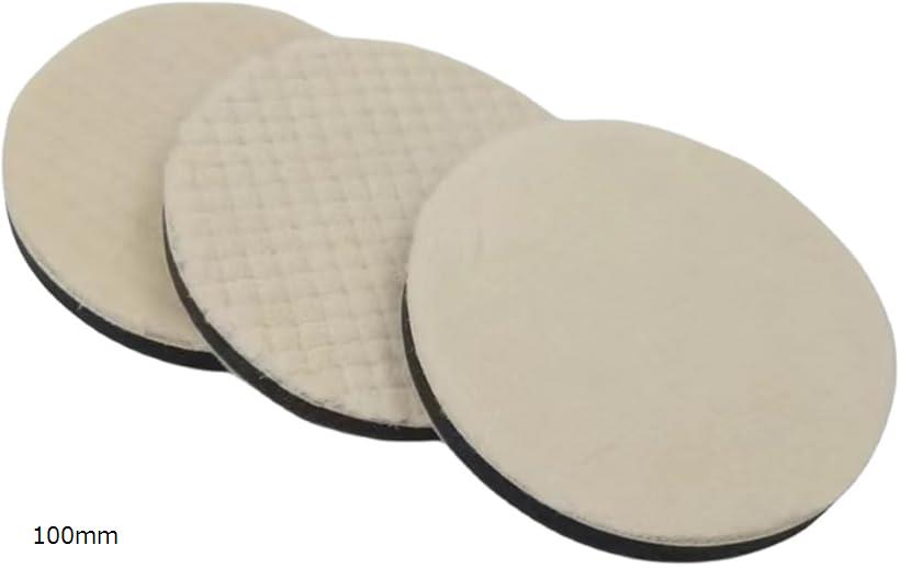 【楽天ランキング1位入賞】ウールバフ 研磨 磨き 傷消し 細目 中目 粗目 3枚セット 面ファスナー ポリ..