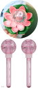 加湿器 2本セット 花型スティックタイプ 蓮の花 超音波式 卓上 コップ USB給電 ミスト 乾燥対策 保湿 持ち運び簡単(ピンク)