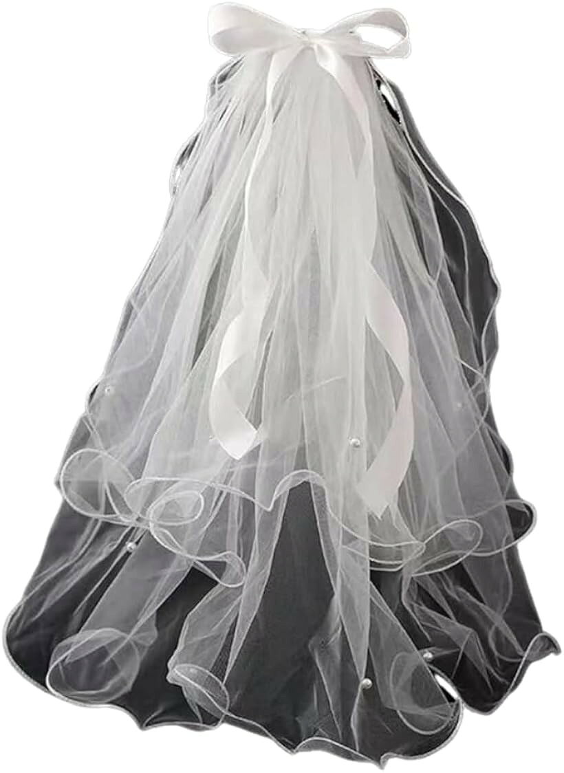 ウエディング ベール ドレス コスプレ ヴェール ヘアアクセサリー 花嫁 結婚式 写真 ウェディングベー..