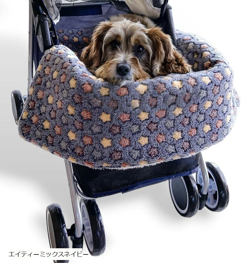 ペットカート クッション あごのせクッション 約60-80-3cmサイズ 取り付け取り外し簡単 洗濯ラクラクク..