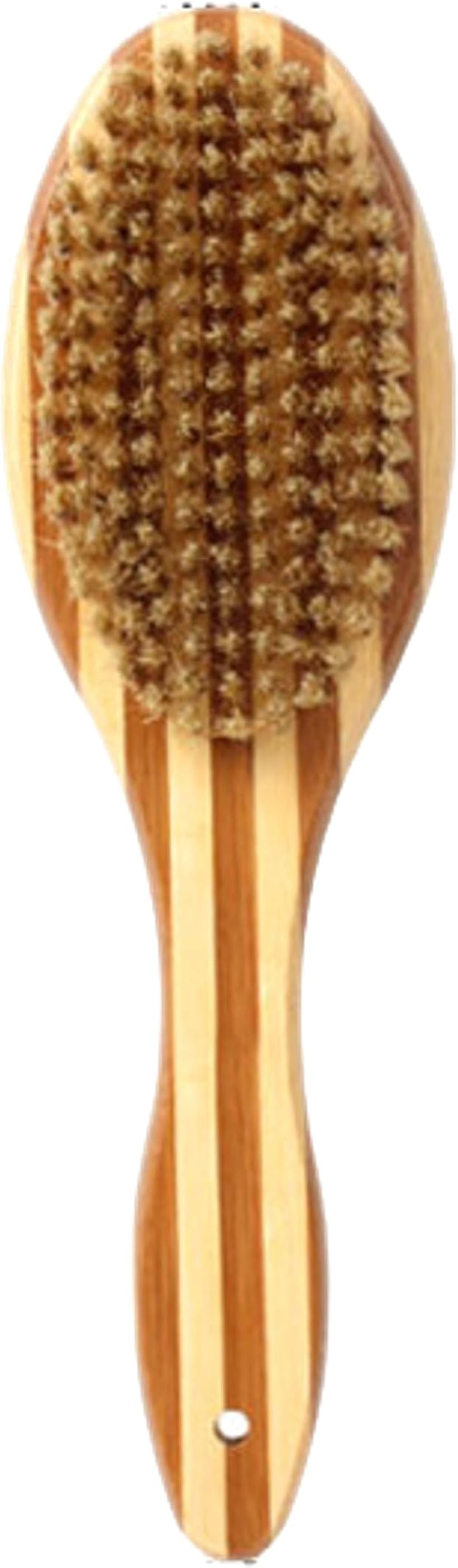 猫用ブラシ 猫ブラシ 艶出し 豚毛 キャットブラシ (マルチカラー)