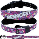 BEINGFIT トレーニングベルト パワーベルト 筋トレ用 高耐久 ユニークデザイン 4色展開 3サイズ リフティングベルト 腹圧ベルト トレーニングギア ス...