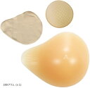 人工乳房 螺旋型 シリコンパッド 保護カバー ブラパット 3点セット 右胸 フックなし 乳がんパッド バスト補正(ベージュ, 350グラム (x 1))