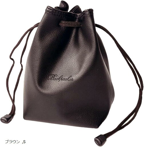 カメラ バッグ レンズケース 巾着型 ミニサイズ 軽量 裏地フリース 携帯用 バッグインバッグ(ブラウン, S) カメラ バッグ レンズケース 巾着型 ミニサイズ 軽量 裏地フリース 携帯用 バッグインバッグ(ブラウン, S)