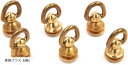 トチカン 真鍮 ジョイント金具 レザークラフト 止め金具 バッグ ハンドル ドロップハンドル 財布 高さ25mm(黄銅ブラス 6個c)