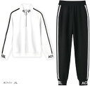 ジャージ レディース ヨガウェア 上下セット 長袖(ホワイト, XL)