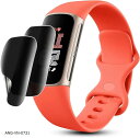 2枚セットCharge5 / Fitbit Charge6 用 覗き見防止フィルム柔らかいTPU素材 24時間自動修復技術Fitbit 対応 保護ガラスフィルムインストールツール付き浮き防止 高透過率(VEV-VNB-0731)
