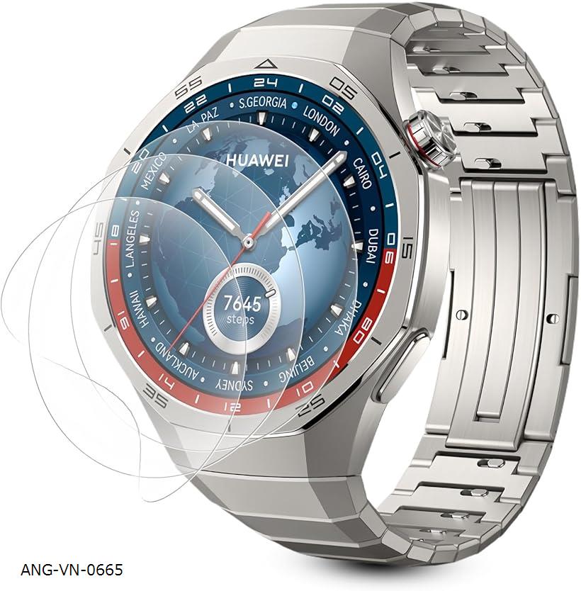 3枚セットHUAWEI WATCH GT 5 Pro 46mm フィルム 柔らかいTPU素材 自動修復 簡単な貼り付け方 TPU保護フィルム 気泡ゼロ 高感度 指紋防止 取り付け簡単 ケースと干渉せず (ANG-VN-0665)