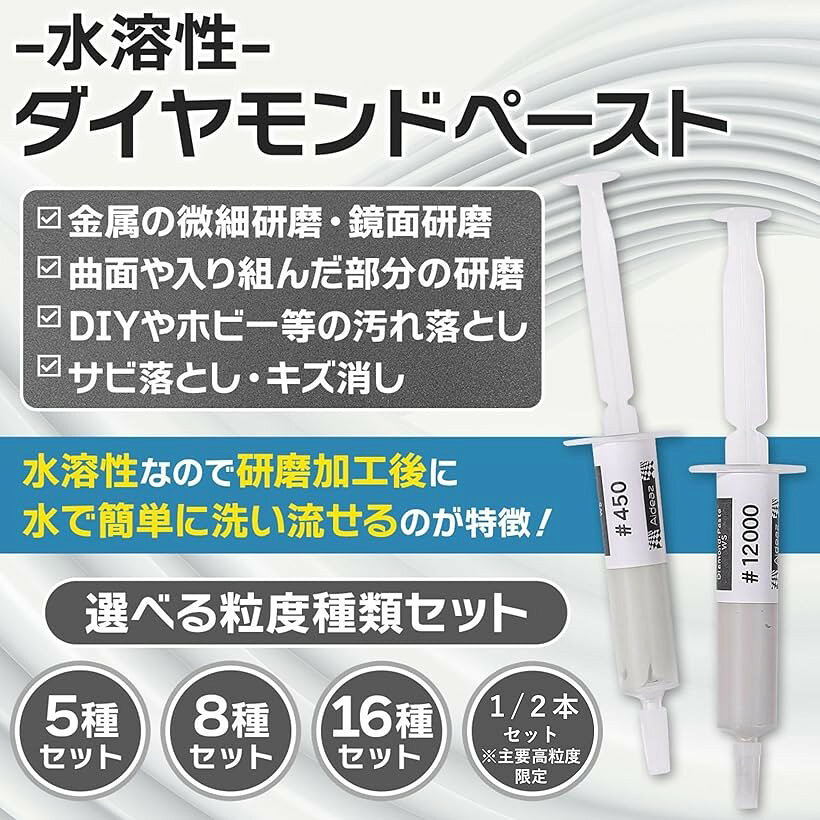【楽天ランキング1位入賞】ダイヤモンドペースト 水溶性 鏡面仕上げ 砥粒 研磨 コ...