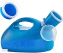 尿瓶 しびん 介護 携帯 トイレ 大容量 3000ml(ブルー/ショートタイプ)