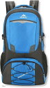 リュック 登山 大容量 50L - 60L ウエストベルト ハイキング キャンプ バックパック 防災 撥水 フィット感 通気性 多機能(ブルー, M)(4)
