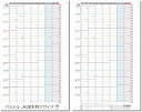 1年連結カレンダー ポスター A1変形・特大サイズ 2枚セット 2025年 1月始まり 月曜始まり 大きい 壁掛け 令和7年 1Y-L2-2525-01M(パス...