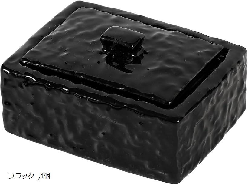 綿棒ケース セラミック 小物 収納 おしゃれ 卓上 水波模様 楊枝 コットン 化粧品 容器 シンプル モダン..