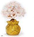 招財樹 金のなる木 水晶 パワーストーン 商売繁盛 風水グッズ 財運 金運 運気アップ(桜色)