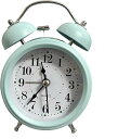 大音量 置き時計 アラーム 目覚まし時計 アナログ ベル 振動 絶対起きれる目覚まし時計 うるさい目覚まし時計 目覚ましどけい 爆音目覚まし時計(ライトブルー, 3インチ)(3)