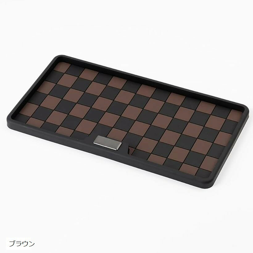 ダッシュボード トレイ マット ノンスリップマット 滑り止めマット 小物置き (ブラウン)
