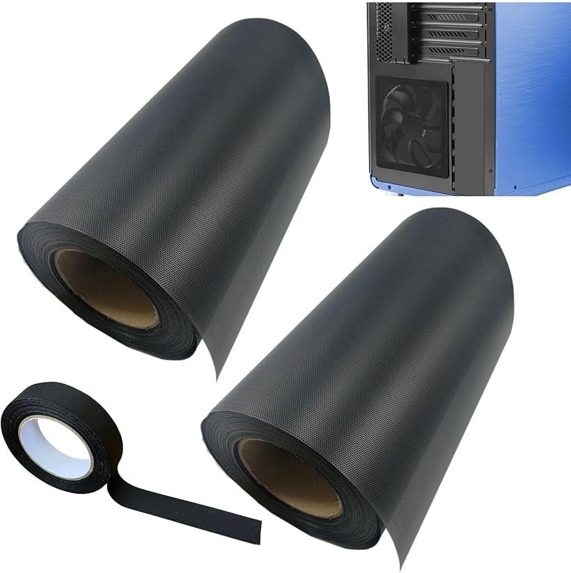 【楽天ランキング1位入賞】パソコン用ダストフィルター PCケース メッシュフィルター 2点セット 黒色マ..